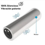 BALA VIBRADORA PLATEADA SIN CONTROL "STRONG" - USB
