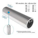 BALA VIBRADORA PLATEADA SIN CONTROL "STRONG" - USB