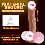 Vibrador Realista David con Control a Pilas