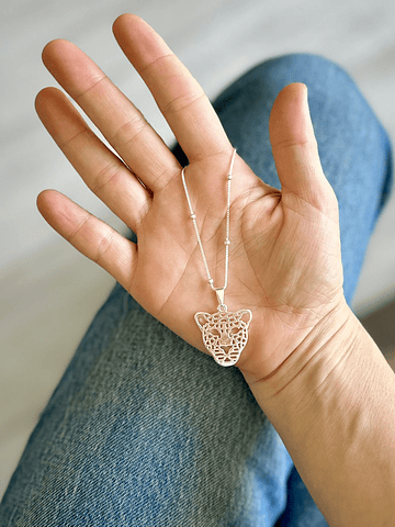 Cadenita jaguar plata