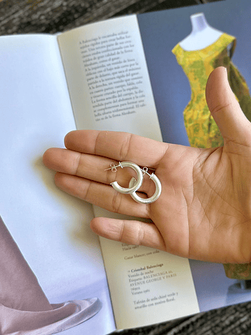 Argollas Lijadas plata