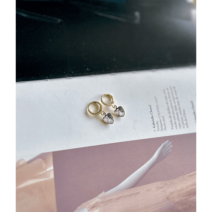 Argollas gota corazón 1