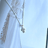 Cadena religiosa con cruz con circones de plata 1