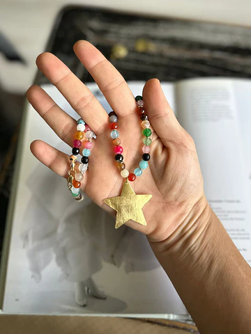 Collar de piedras colores Simone