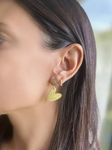 Aros corazón Natalia 