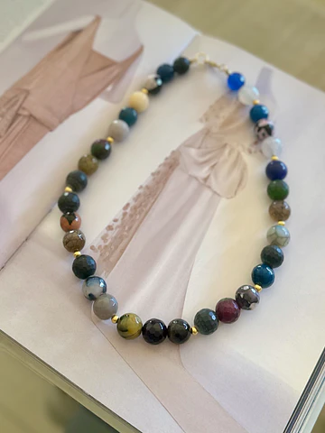 Collar Piedras Tierra XL