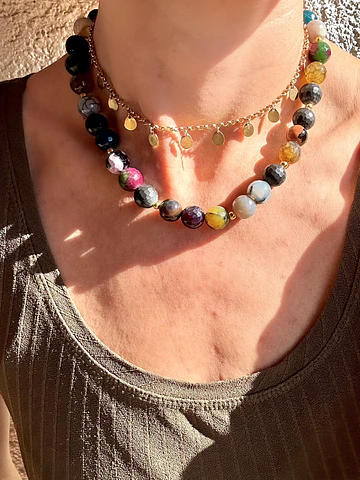 Collar Piedras Tierra XL