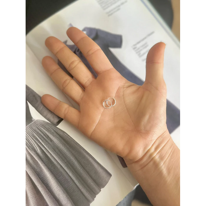 Argollas de plata lisas 1