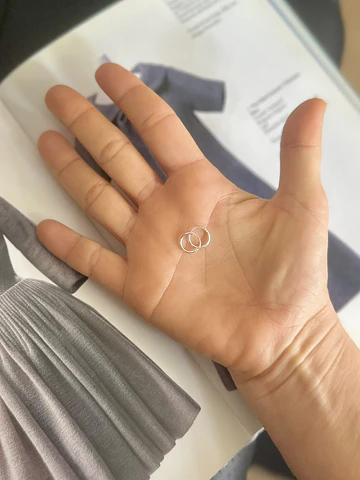 Argollas de plata lisas