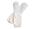 Guantes con tela al codo blanco