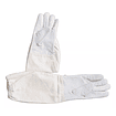 Guantes con tela al codo blanco