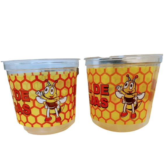 Envase miel 1 kg + tapa con impresión 50 unidades