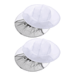 Velo apícola con sombrero blanco
