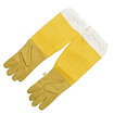 Guantes con tela al codo manga amarilla