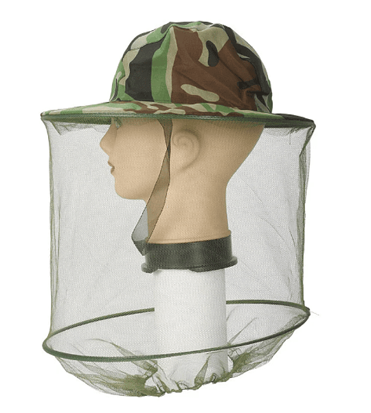 Velo apícola con sombrero diseño camuflaje 