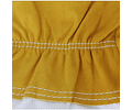 Guantes con tela al codo  amarillo con blanco