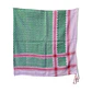 Kufiya Verde con Fondo Blanco Algodón 130x130 cm – Hecha en Siria - Miniatura 2