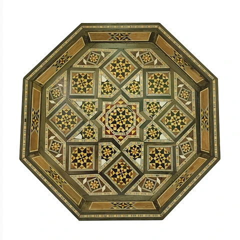 Bandeja hexagonal mosaico y nácar 40