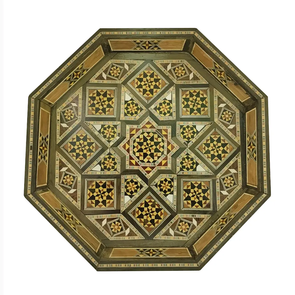 Bandeja hexagonal mosaico y nácar 40 1