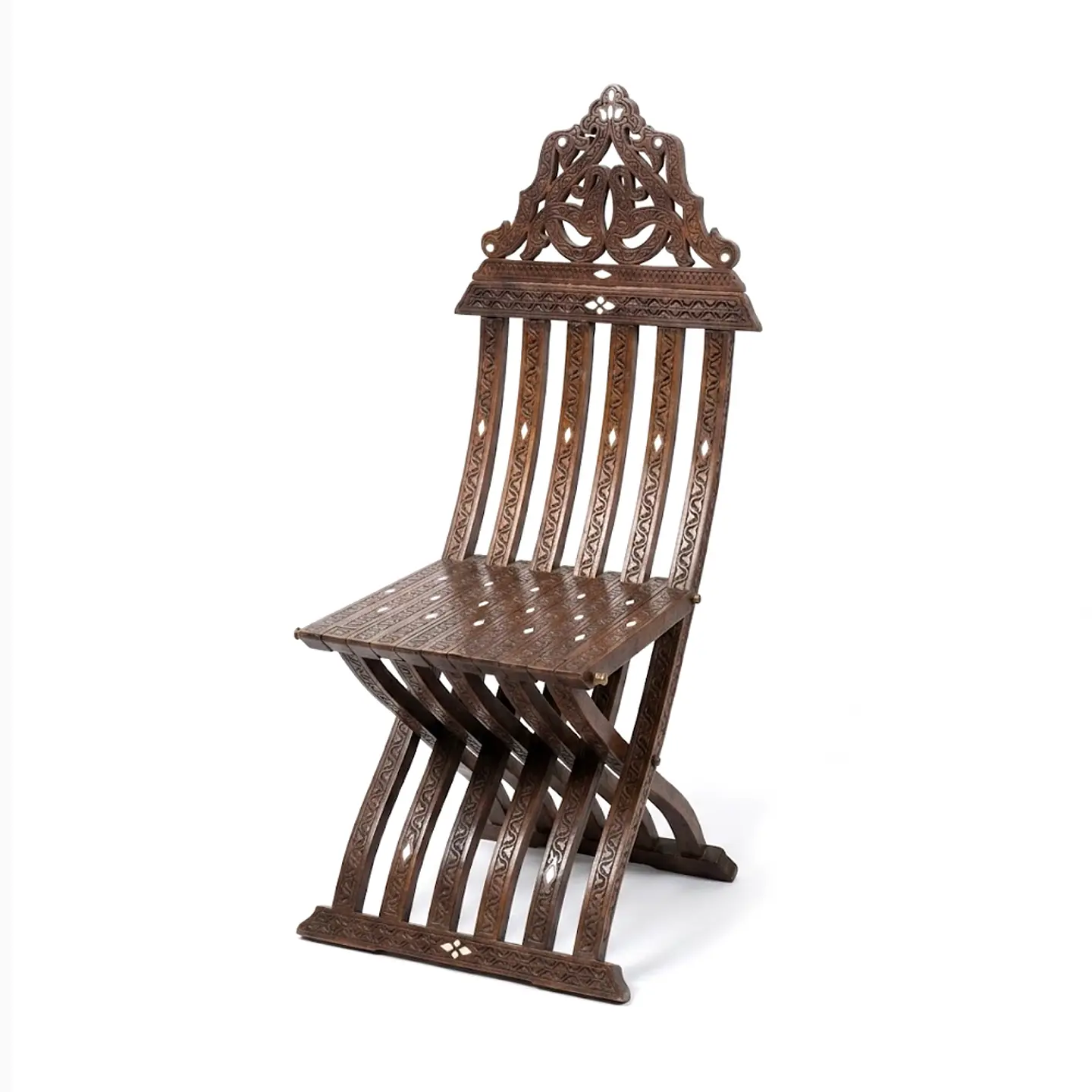Silla de Madera con Nácar – 198 cm Alto 2