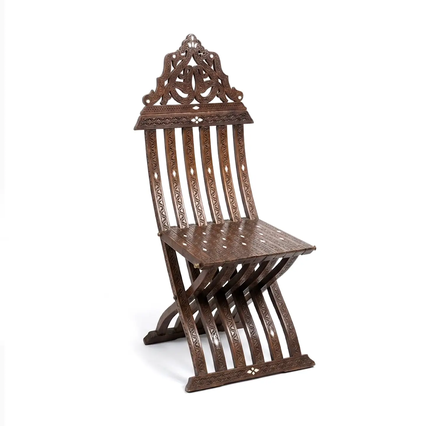 Silla de Madera con Nácar – 198 cm Alto 3