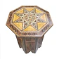Mesa Lateral de Marquetería y Nácar – 62 cm - Miniatura 2