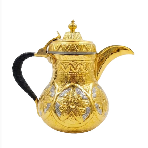 Cafetera de Bronce Macizo – 26 cm