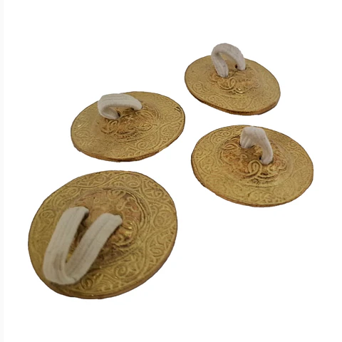 Crótalos de bronce de 4 cm 