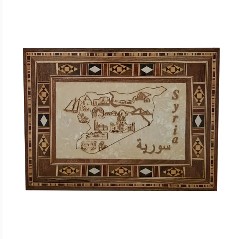 Caja Mapa Siria 22x15 cm 