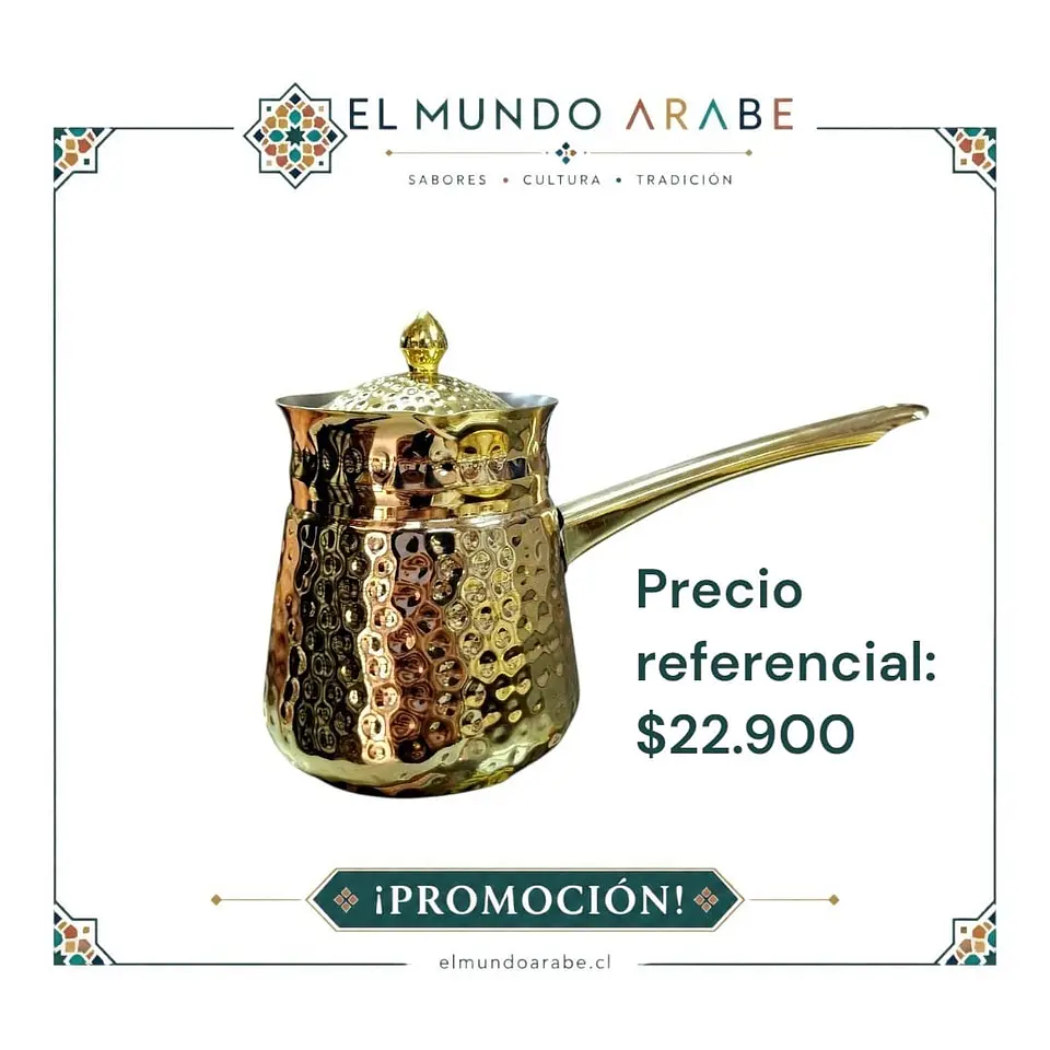Promoción Café árabe + 6 tazas + cafetera + bandeja + dulces mammoul 5