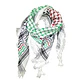 Kufiya colores bandera Palestina 130x130cm  - Miniatura 1
