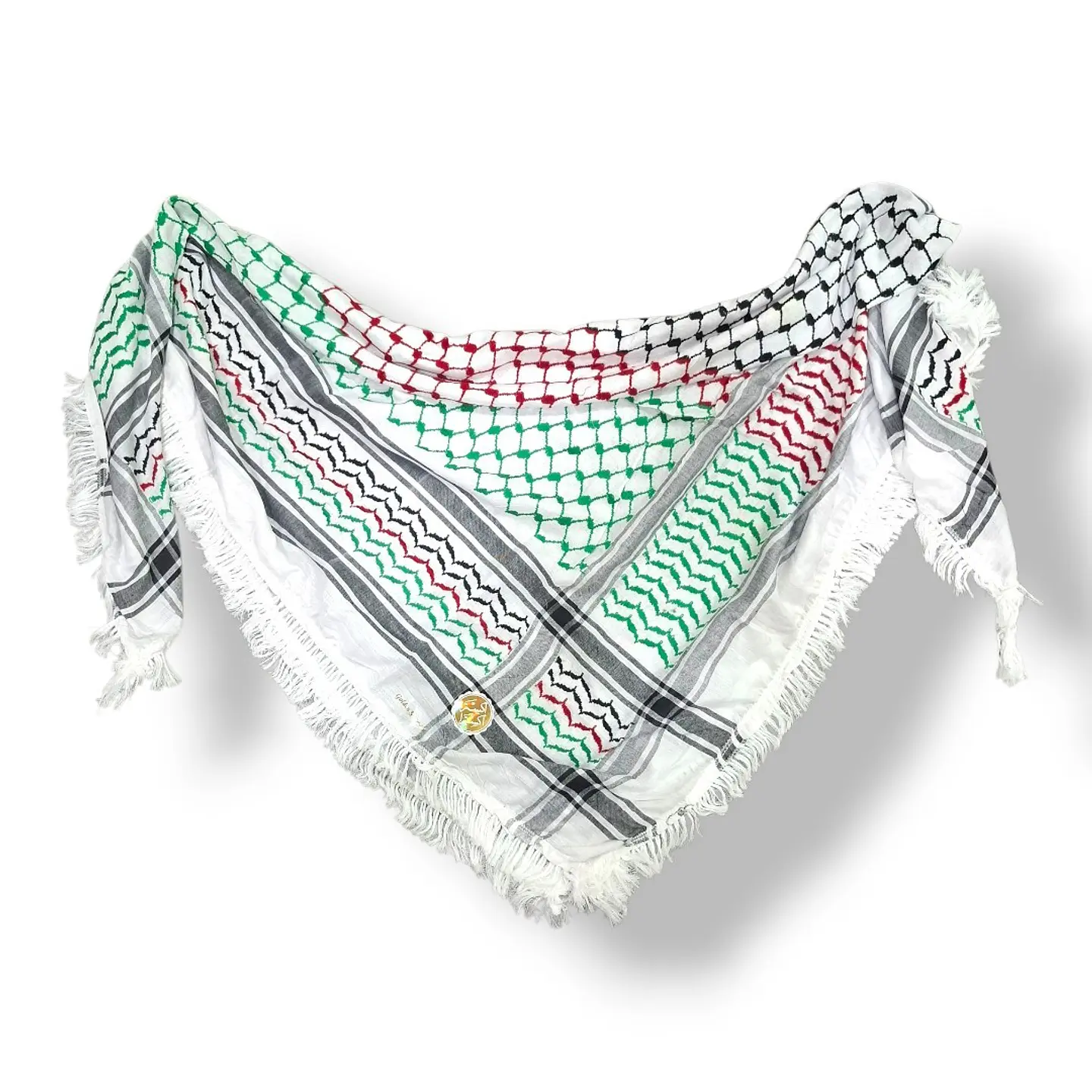 Kufiya colores bandera Palestina 130x130cm  2