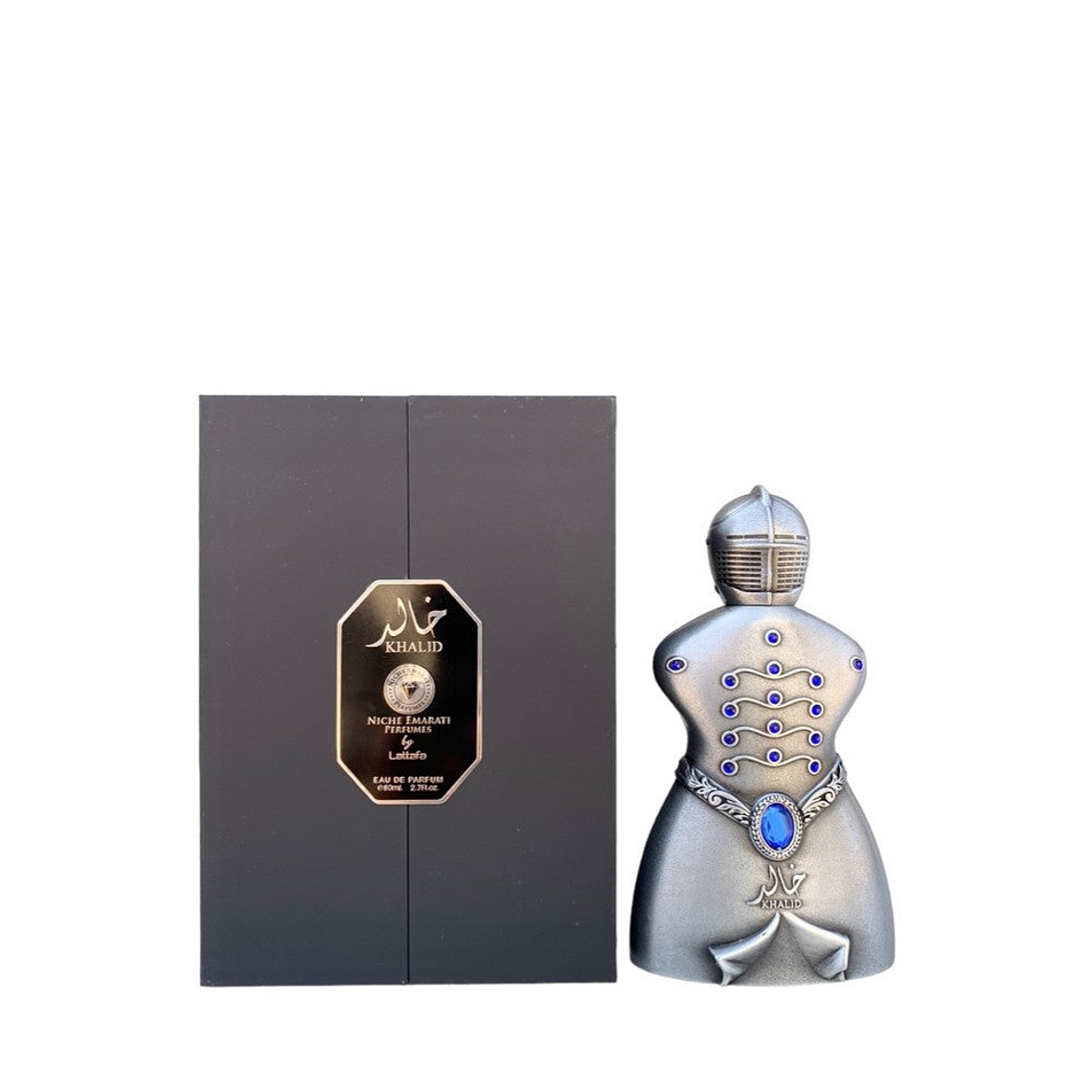 Perfume Lattafa Niche Emarati Khalid Edp 80ml Unisex (Aroma Como a Cuir Mona di Orio) 1