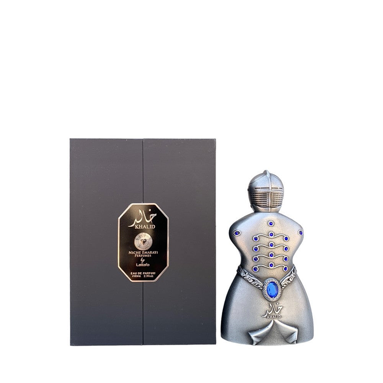 Perfume Lattafa Niche Emarati Khalid Edp 80ml Unisex (Aroma Como a Cuir Mona di Orio) 1