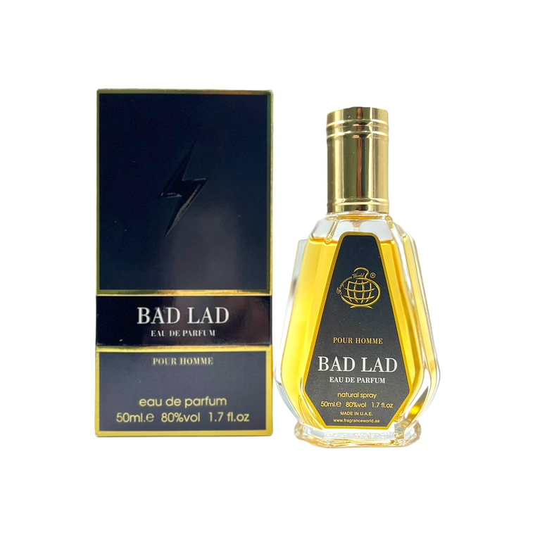 Fragrance World Bad Lad Pour Homme EDP 50ml (Como Carolina Herrera - Bad Boy) Hombre 1