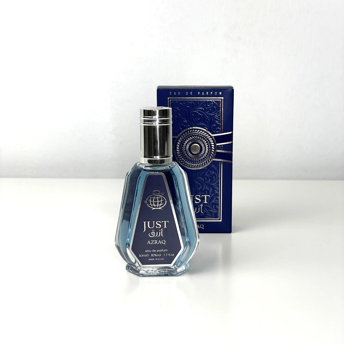 Perfume Fragrance World Just Azraq Edp 50Ml Hombre (Azul) - Inspirado En Asad Zanzibar 1