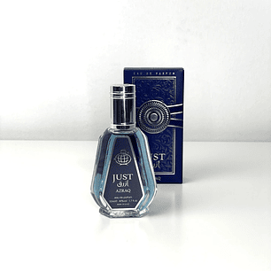 Perfume Fragrance World Just Azraq Edp 50Ml Hombre (Azul) - Inspirado En Asad Zanzibar