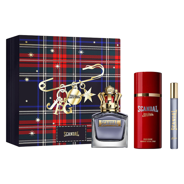Estuche Jean Paul Gaultier Scandal Edt 100 Ml + 10 Ml + Deo 150 Ml Hombre 1