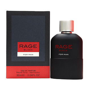 Perfume Fragrance World Rage Black For Men Edp 100ml Hombre - Inspirado En Just Different Hugo Boss