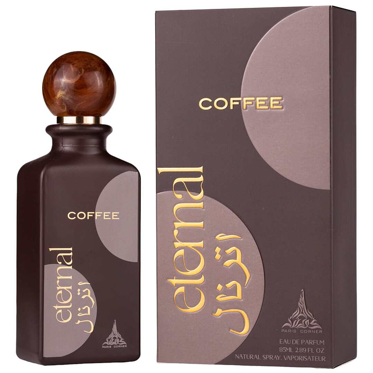 Perfume Paris Corner Eternal Coffee EDP 85 ml Unisex- Aroma A café - Inspirado En French Coffee Al-Rehab 1