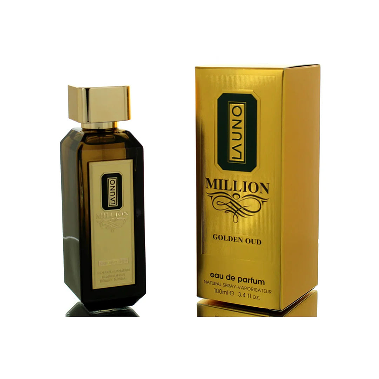 Perfume Fragrance World La Uno Million Golden Oud EDP 100 ml Hombre - Inspirado En 1 Million Golden Oud 1