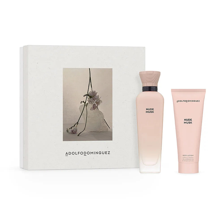Estuche Adolfo Dominguez Nude Musk Edp 120Ml + Bl 75Ml Mujer 1