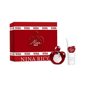 Estuche Nina Ricci Nina Rouge EDT 80ml + Body Lotion 75ml Mujer