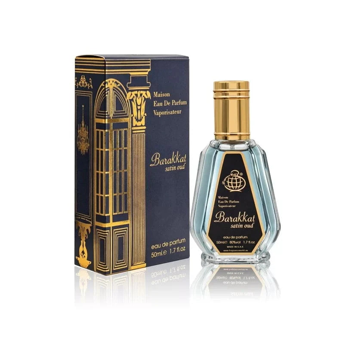 Perfume Fragrance World Barakkat Satin Oud Edp 50mI Unisex-Inspirado En Oud Satin Mood Maison Francis 1