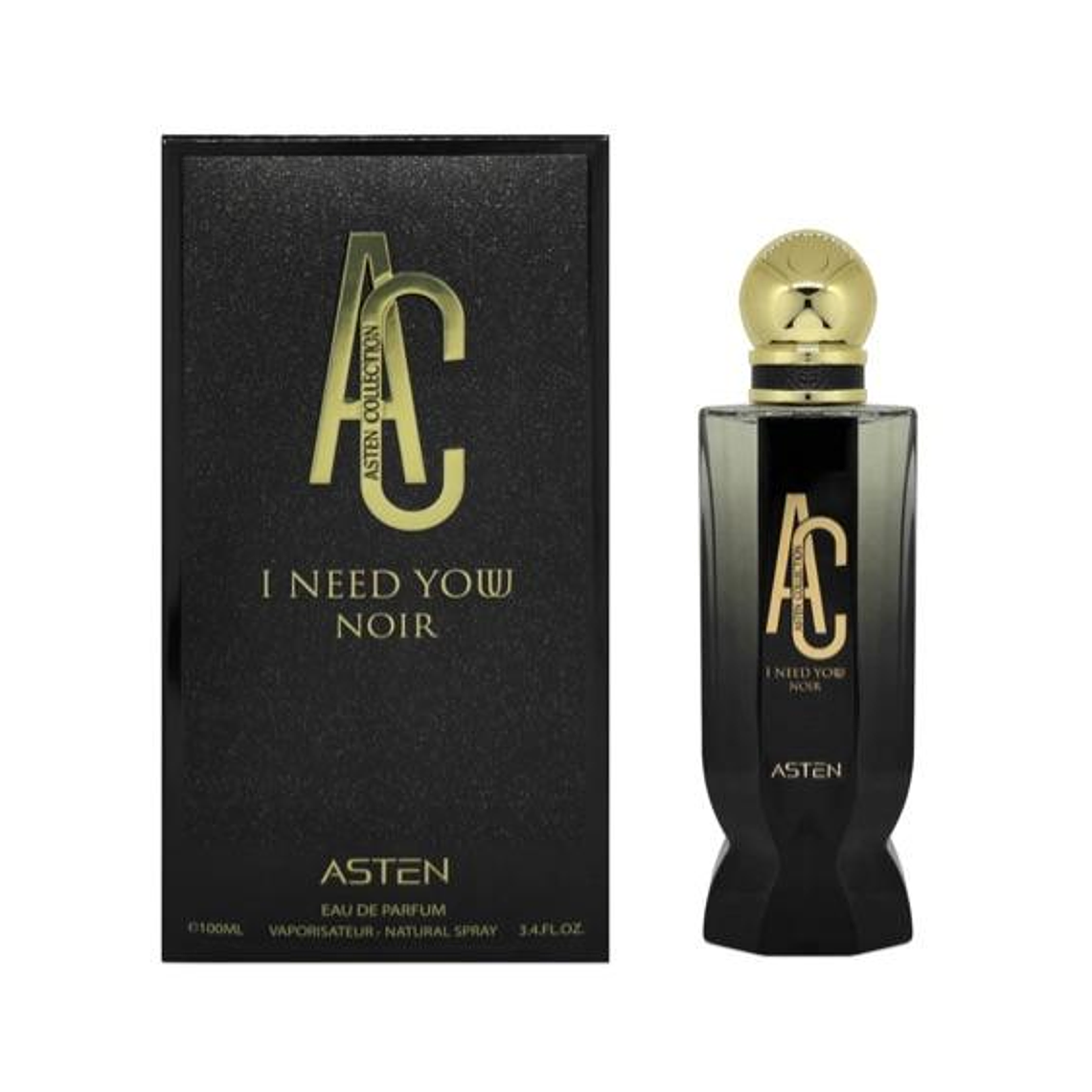 Perfume Asten I Need You Noir 100Ml Edp Unisex-Inspirado En I Want Choo Forever Jimmy Choo 1