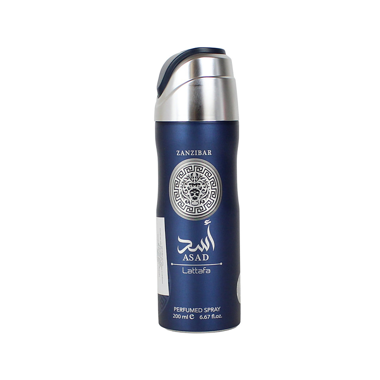 Desodorante Lattafa Asad Zanzibar Perfumed Spray 200 Ml Hombre - Azul 1