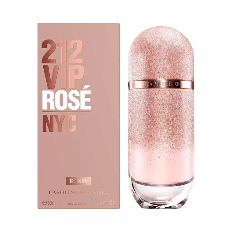 Perfume Carolina Herrera 212 Vip Rosé NYC Elixir EDP 80ml Mujer - Nuevo Elixir 1