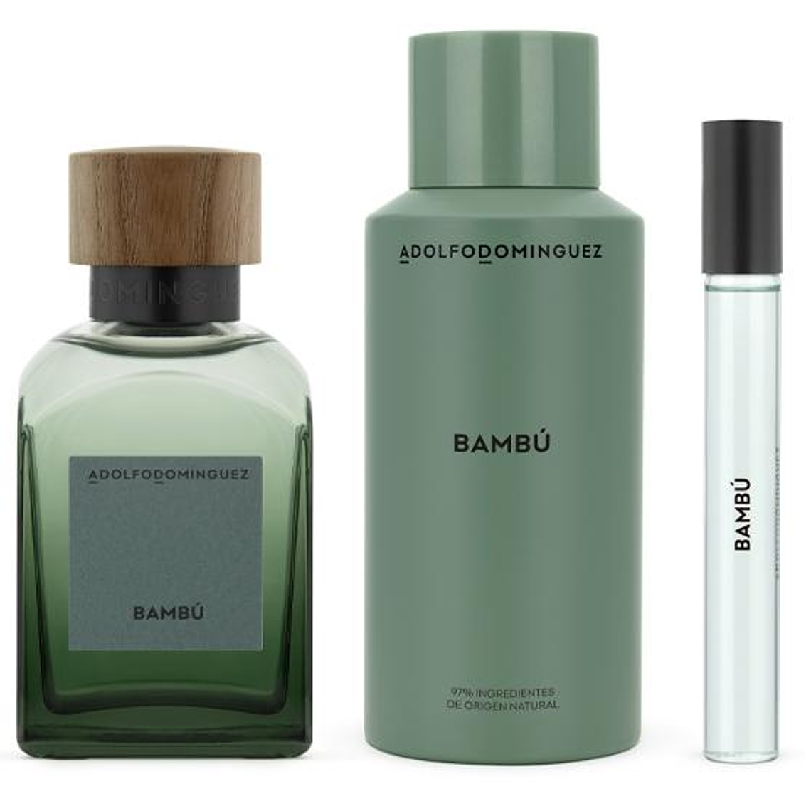 Estuche Adolfo Dominguez Bambú EDP 120ml + 10ml + Deo 150ml Hombre 1