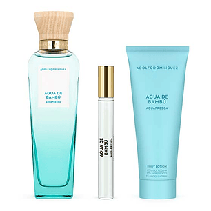 Estuche Adolfo Dominguez Agua Fresca Agua de Bambú EDT 120ml + 10ml + BL 75ml Mujer
