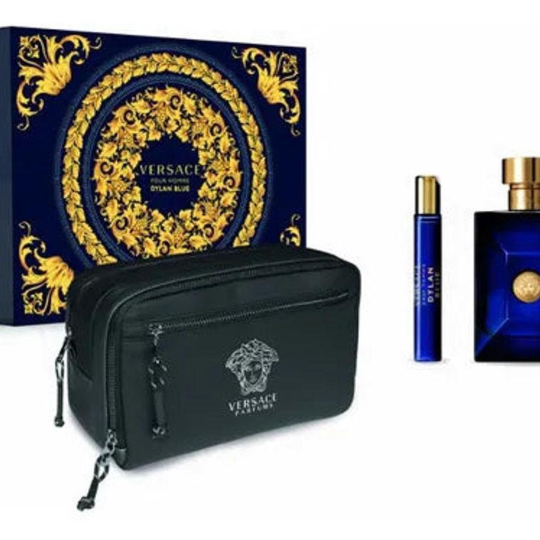 Estuche Versace Dylan Blue Men Edt 100ml +10ml + Bolso Hombre 1